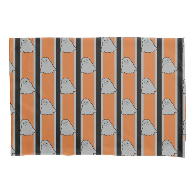 Fun and Fancy Halloween Ghosts Pillowcase (Front)