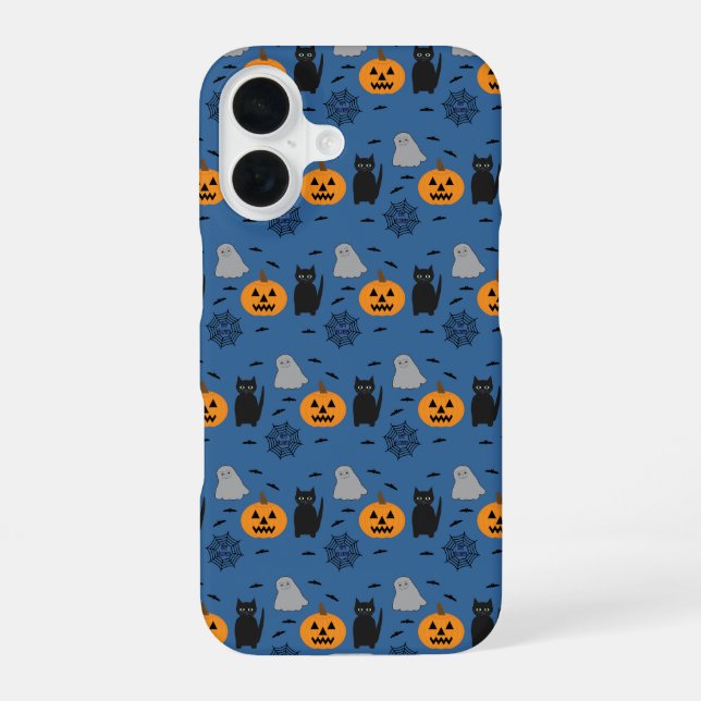 Fun and Fancy Halloween iPhone 16 Case (Back)