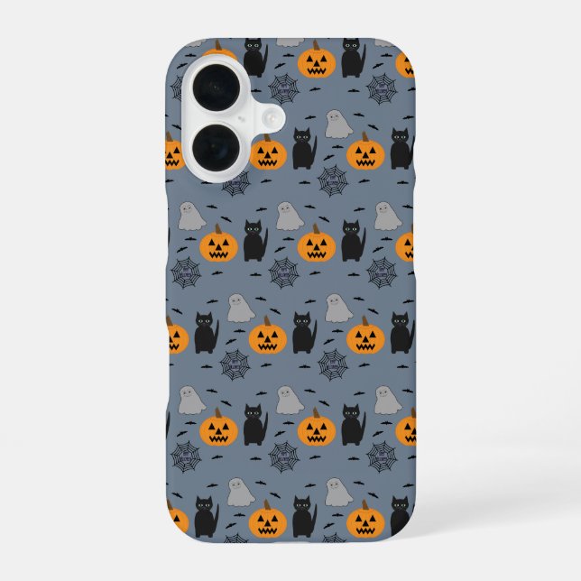 Fun and Fancy Halloween iPhone 16 Case (Back)
