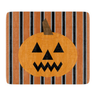Fun and Fancy Halloween Pumpkins Cutting Board