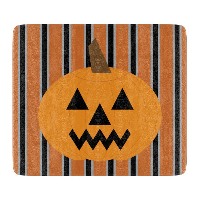 Fun and Fancy Halloween Pumpkins Cutting Board (Front)