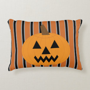 Fun and Fancy Halloween Pumpkins Decorative Cushion