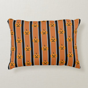Fun and Fancy Halloween Pumpkins Decorative Cushion