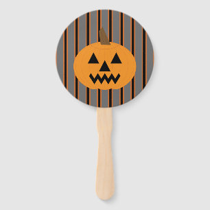Fun and Fancy Halloween Pumpkins Hand Fan