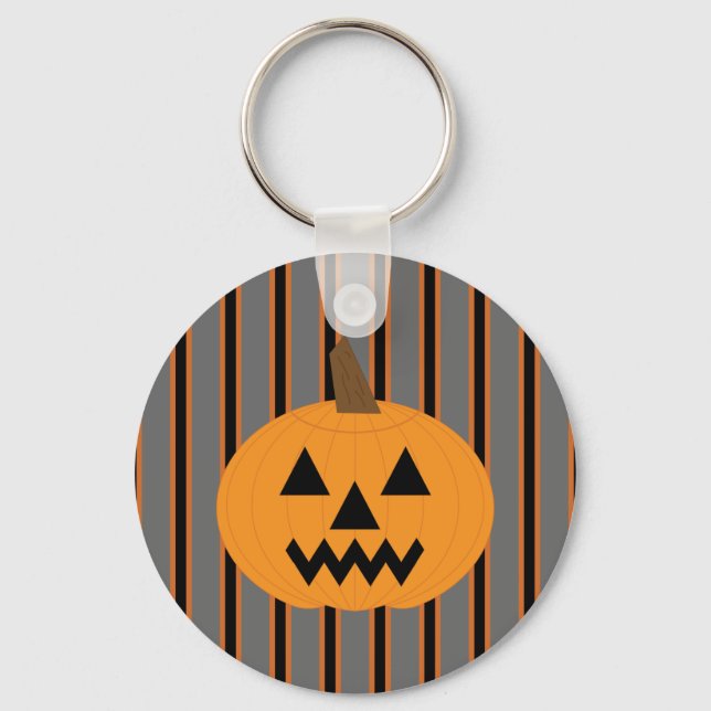 Fun and Fancy Halloween Pumpkins Key Ring (Front)