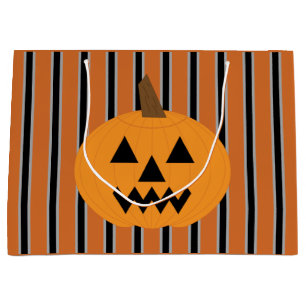 Fun and Fancy Halloween Pumpkins Large Gift Bag