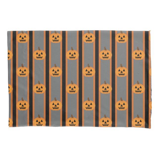 Fun and Fancy Halloween Pumpkins Pillowcase (Front)