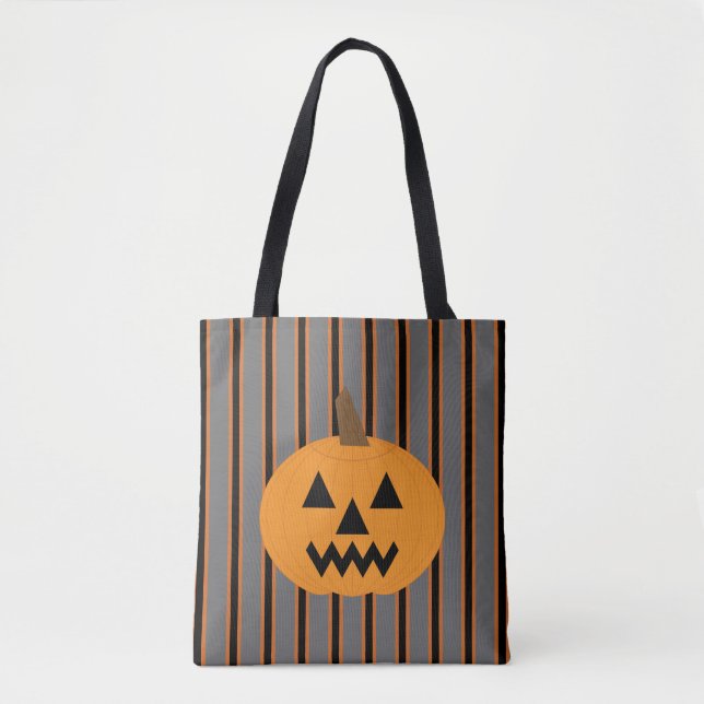 Fun and Fancy Halloween Pumpkins Tote Bag (Front)