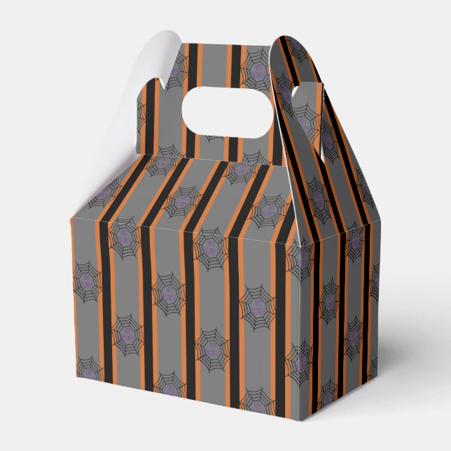 Fun and Fancy Halloween Spider Webs Favour Box (Front Side)