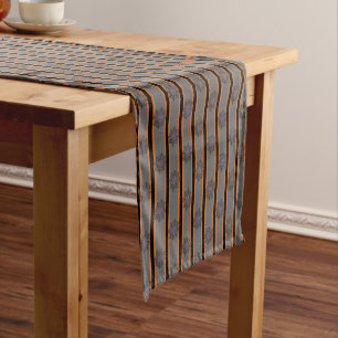 Fun and Fancy Halloween Spider Webs Short Table Runner