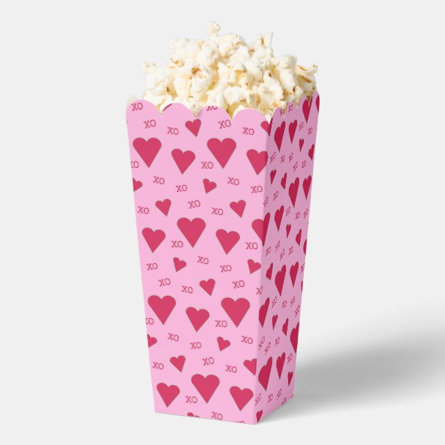 Fun and Fancy Heart Popcorn Favour Box (Popped)