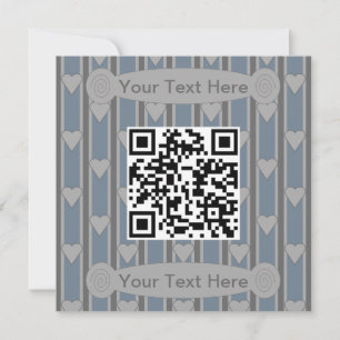Fun and Fancy Heart QR Code Invitation
