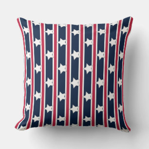 Fun and Fancy Patriotic Stars and Stripes Cushion