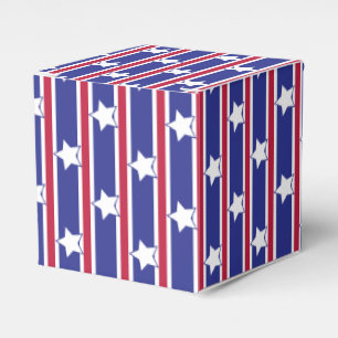 Fun and Fancy Patriotic Stars and Stripes Favour Box