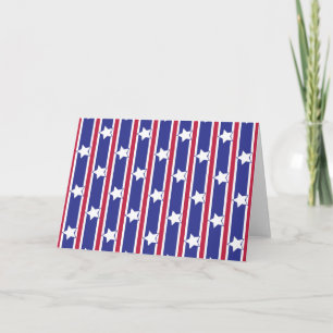 Fun and Fancy Patriotic Stars and Stripes Invitation