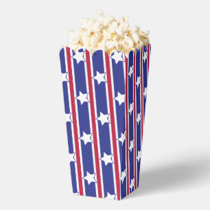 Fun and Fancy Patriotic Stars and Stripes Popcorn Favour Box