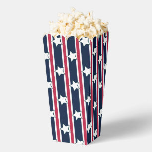 Fun and Fancy Patriotic Stars and Stripes Popcorn Favour Box