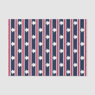 Fun and Fancy Patriotic Stars and Stripes Tissue Paper