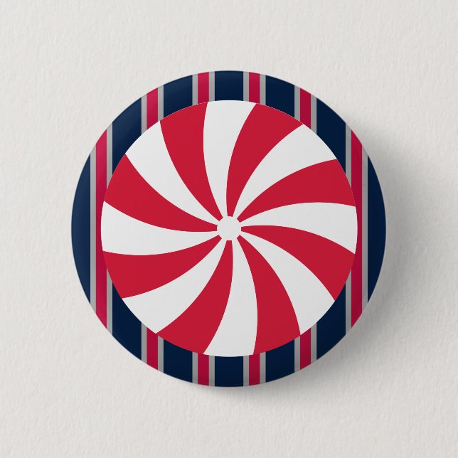 Fun and Fancy Peppermint Candy 6 Cm Round Badge (Front)