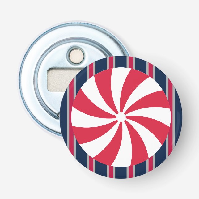 Fun and Fancy Peppermint Candy Bottle Opener (Front)