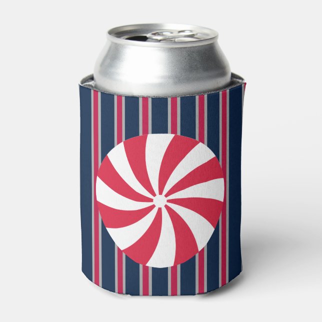 Fun and Fancy Peppermint Candy Can Cooler (Can Front)