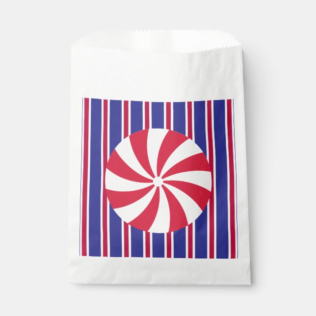 Fun and Fancy Peppermint Candy Favour Bags (Front)