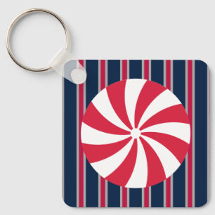 Fun and Fancy Peppermint Candy Key Ring