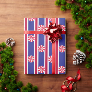 Fun and Fancy Peppermint Candy Wrapping Paper