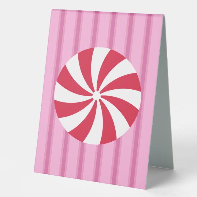 Fun and Fancy Pink Christmas Peppermint Candy (Front)