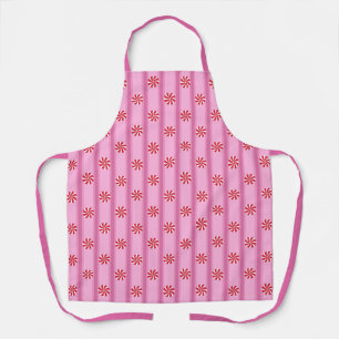 Fun and Fancy Pink Christmas Peppermint Candy Apron