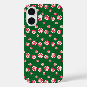 Fun and Fancy Pink Christmas Peppermint Candy iPhone 16 Case