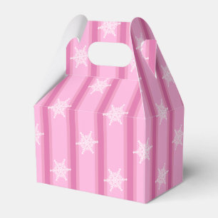 Fun and Fancy Pink Snowflake Favour Box