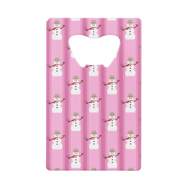 Fun and Fancy Pink Snowman Detective (Front)