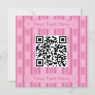 Fun and Fancy Popcorn QR Code Invitation