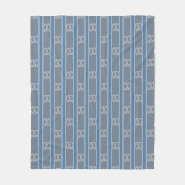 Fun and Fancy Pretzel Fleece Blanket (Front)