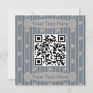 Fun and Fancy Puzzle QR Code Invitation