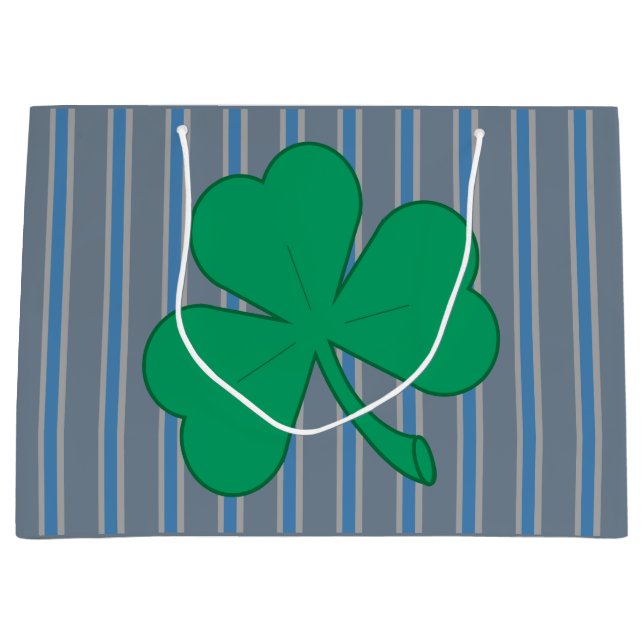 Fun and Fancy Shamrock Large Gift Bag (Front)