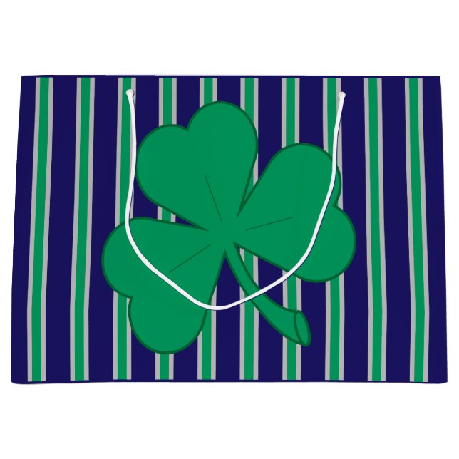 Fun and Fancy Shamrock Large Gift Bag (Front)