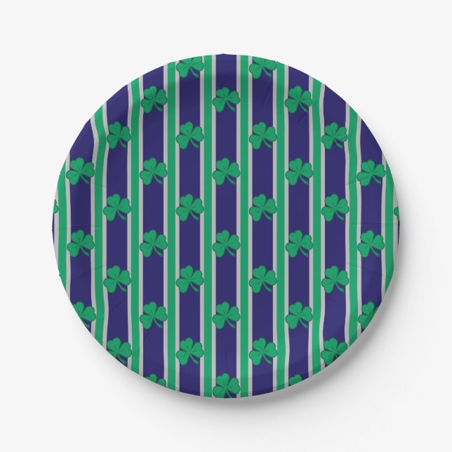 Fun and Fancy Shamrock Paper Plate (Front)