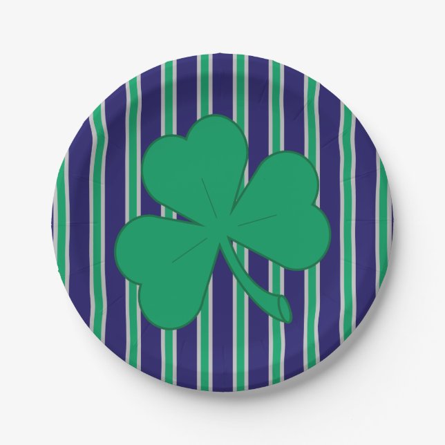 Fun and Fancy Shamrock Paper Plate (Front)