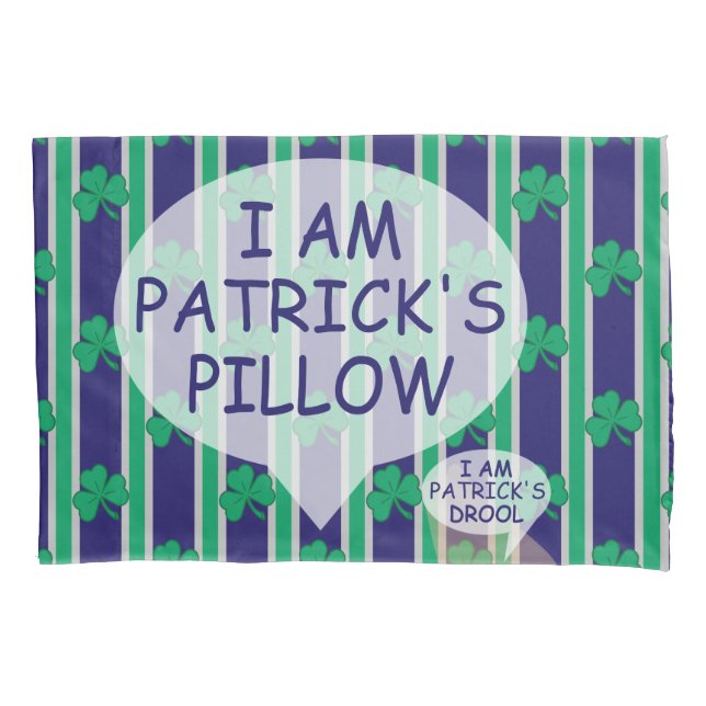 Fun and Fancy Shamrock Pillowcase (Front)