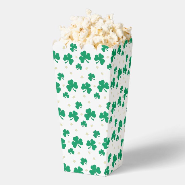 Fun and Fancy Shamrock Popcorn Favour Box (Popped)