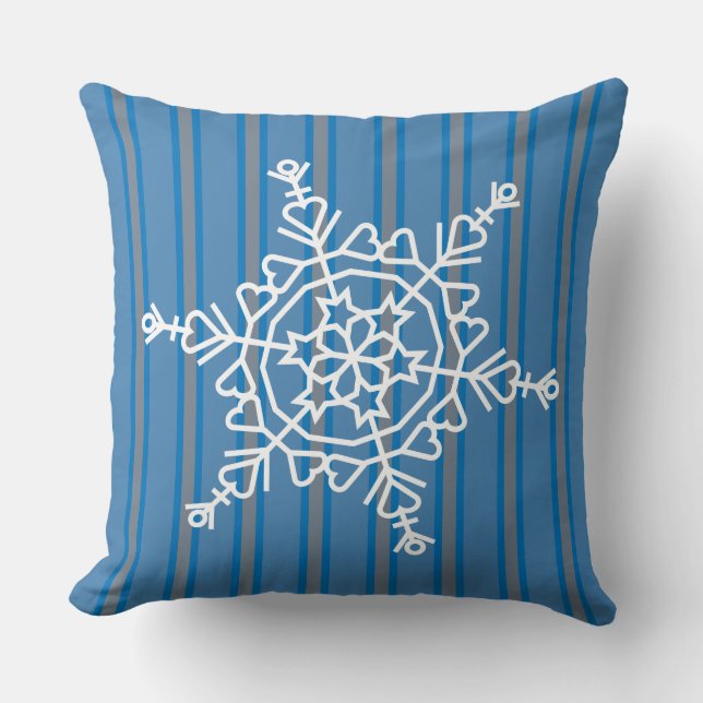 Fun and Fancy Snowflake Cushion (Front)