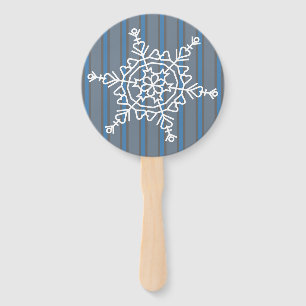 Fun and Fancy Snowflake Hand Fan