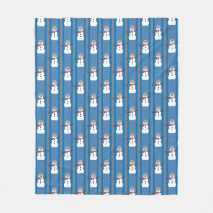 Fun and Fancy Snowman Detective Fleece Blanket