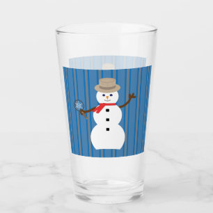 Fun and Fancy Snowman Detective Glass
