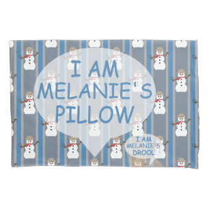 Fun and Fancy Snowman Detective Pillowcase