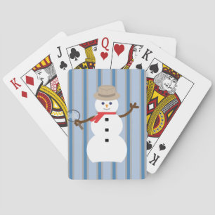 Fun and Fancy Snowman Detective Playing Cards