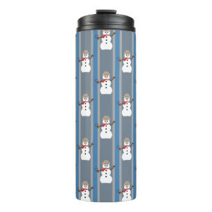 Fun and Fancy Snowman Detective Thermal Tumbler