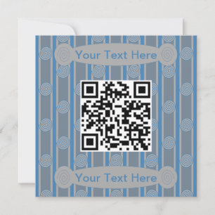 Fun and Fancy Spiral QR Code Invitation